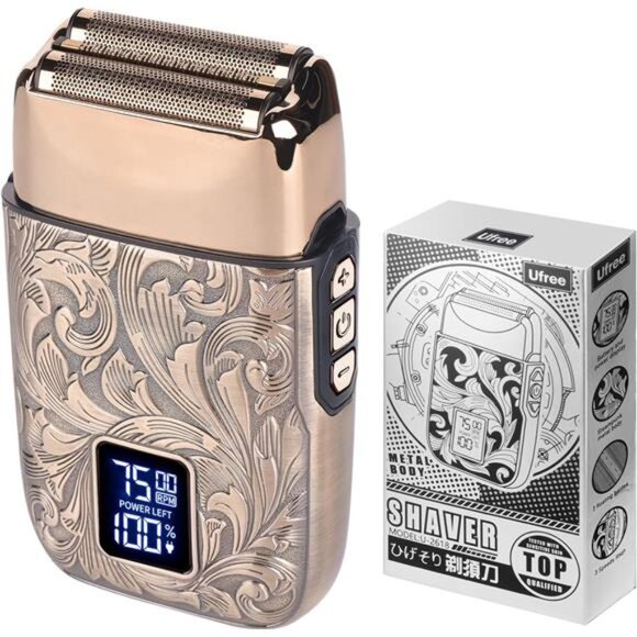 Shave Electric Foil Shavers for Men, 3-Speed Electric Razor, Bald Head Shavers